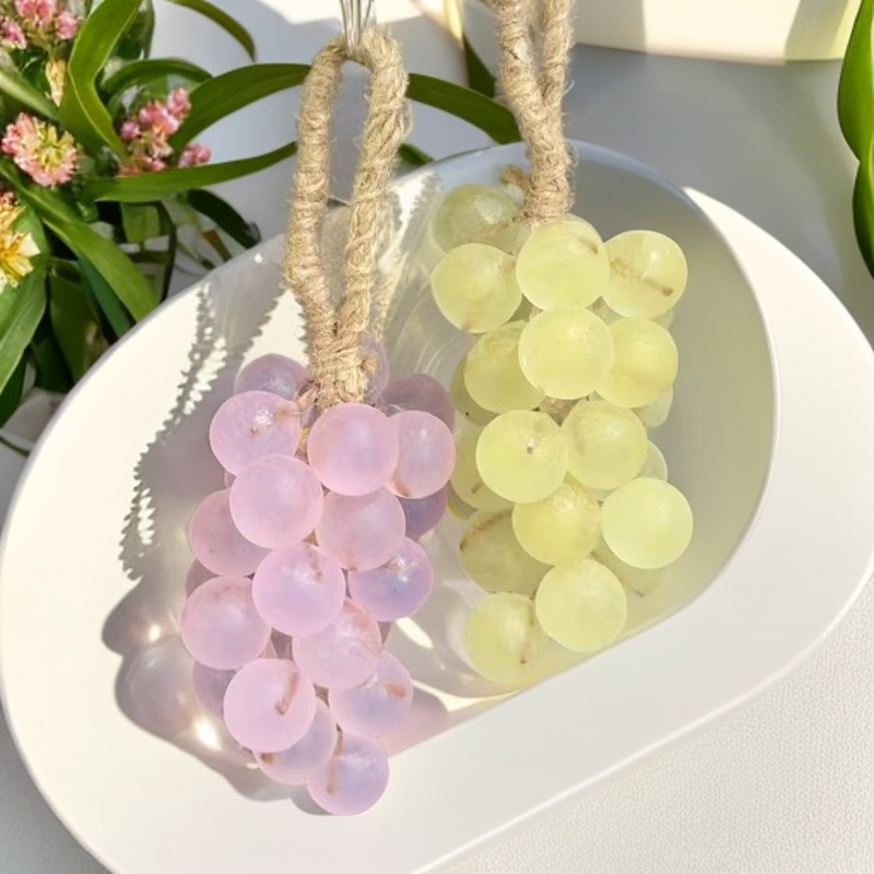 水晶葡萄皂透明葡萄串手工皂仿真葡萄香皂香薰挂件