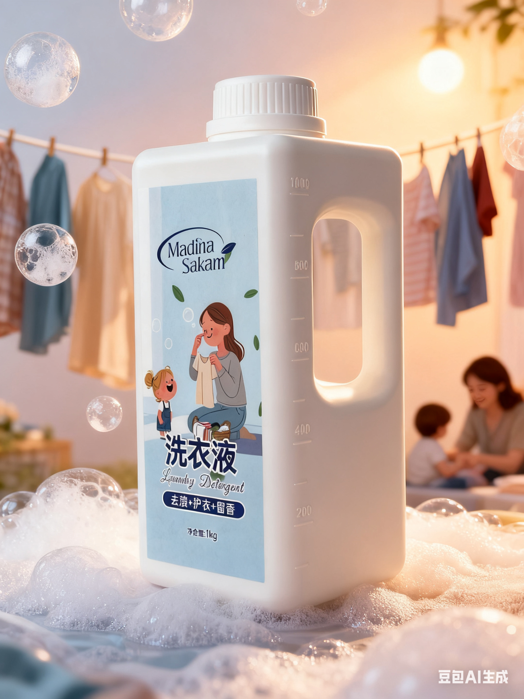 madina sakam 洗衣液去渍护衣留香