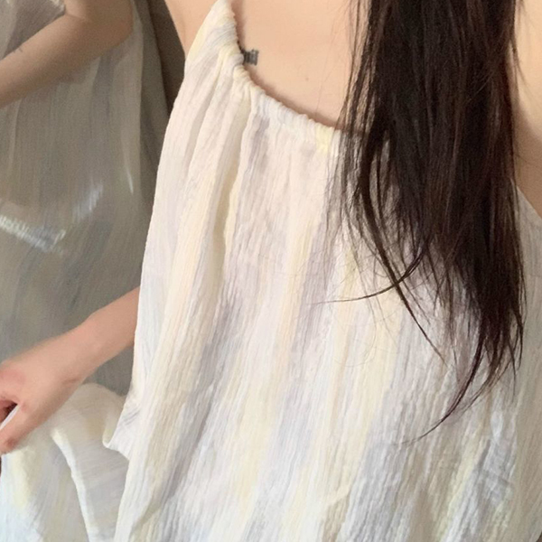 纯欲风绑带吊带睡裙女款爆款2025新款夏季学生甜美可爱睡衣可外穿