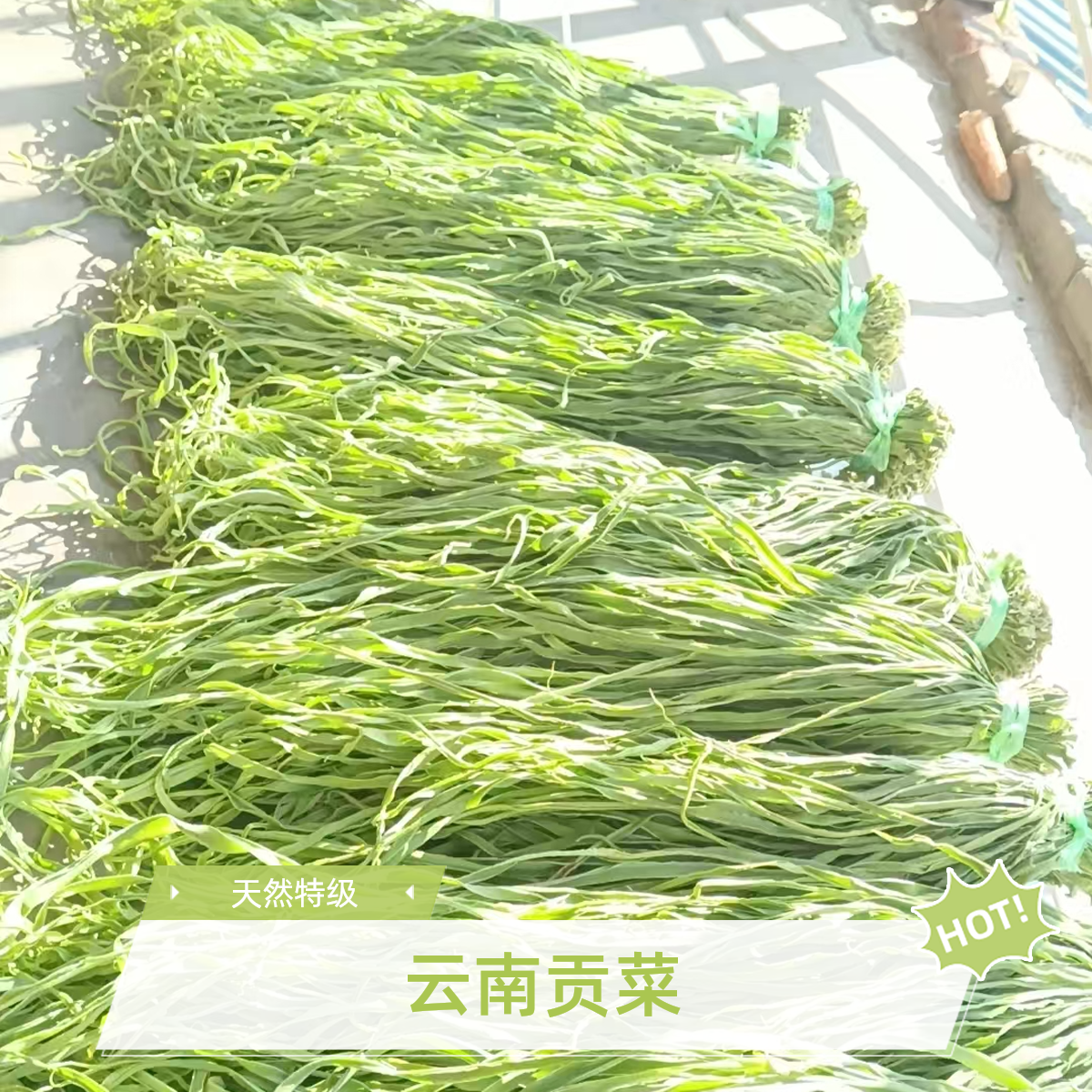 精品特级云南贡菜干净无叶火锅食材苔菜干货