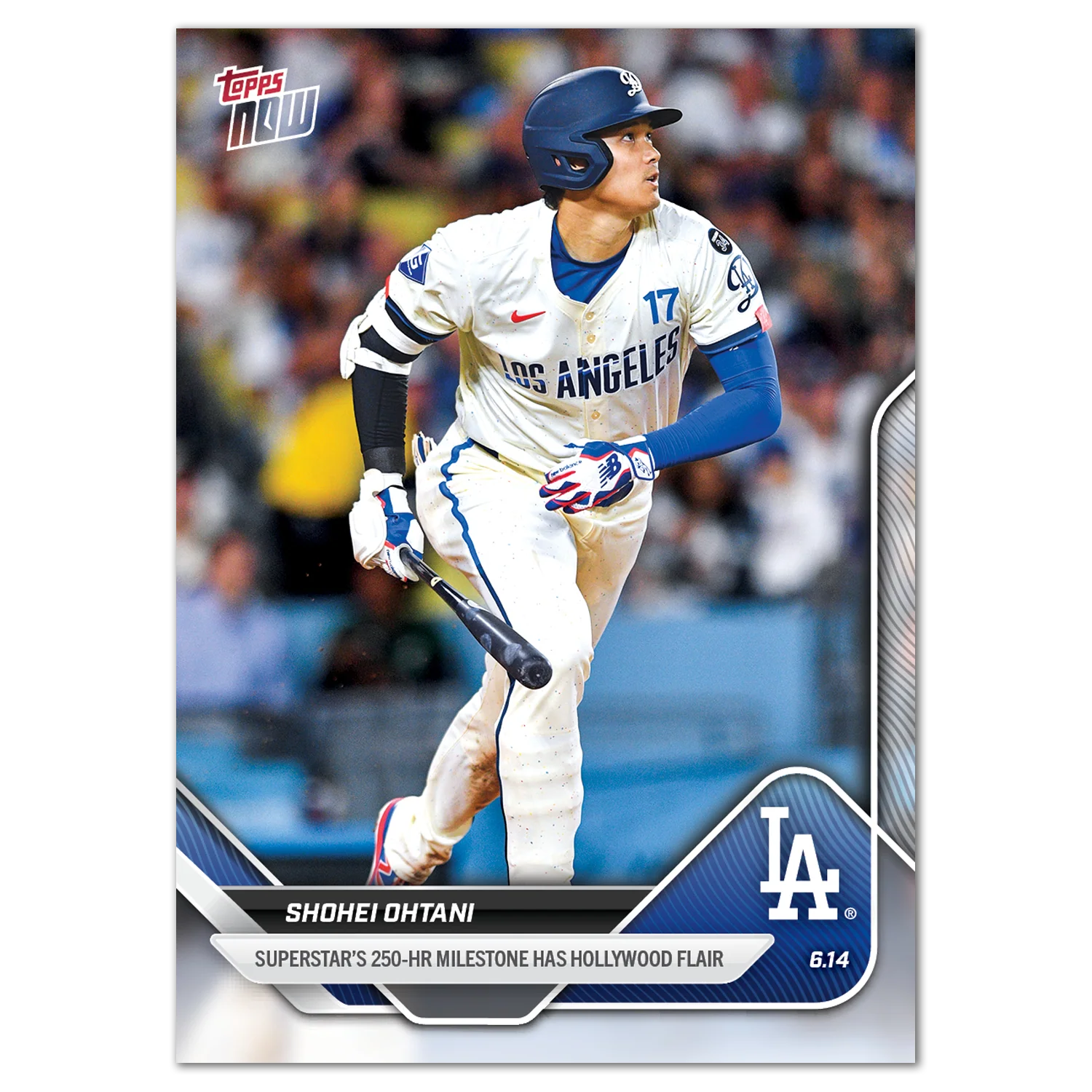 大谷翔平 2025 Topps Now #298 生涯第250支本垒打 纪念卡