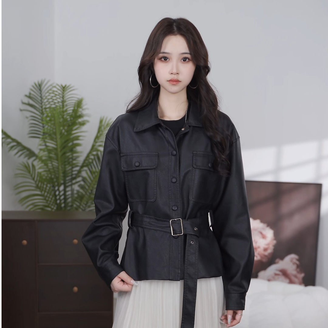 2529】皮衣外套女款爆款2025新款女装网红款女士皮衣外套