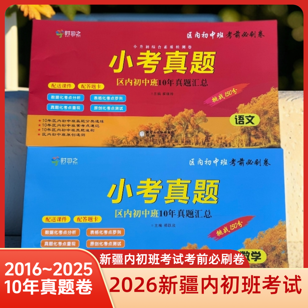 2026新版新疆内初班招生考试10年真题汇编语文数学150分考试卷