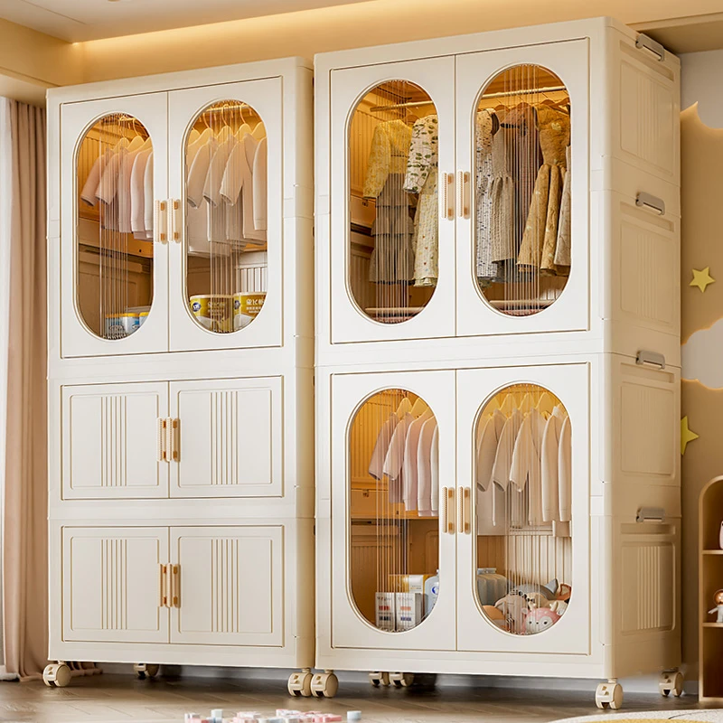 免安装宝宝衣柜加厚婴儿收纳柜家用零食整理箱衣服储物儿童小衣橱
