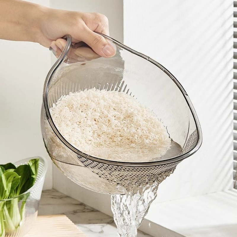 厨房淘米神器洗米筛淘米盆沥水篮子家用多功能淘菜洗水果盆子