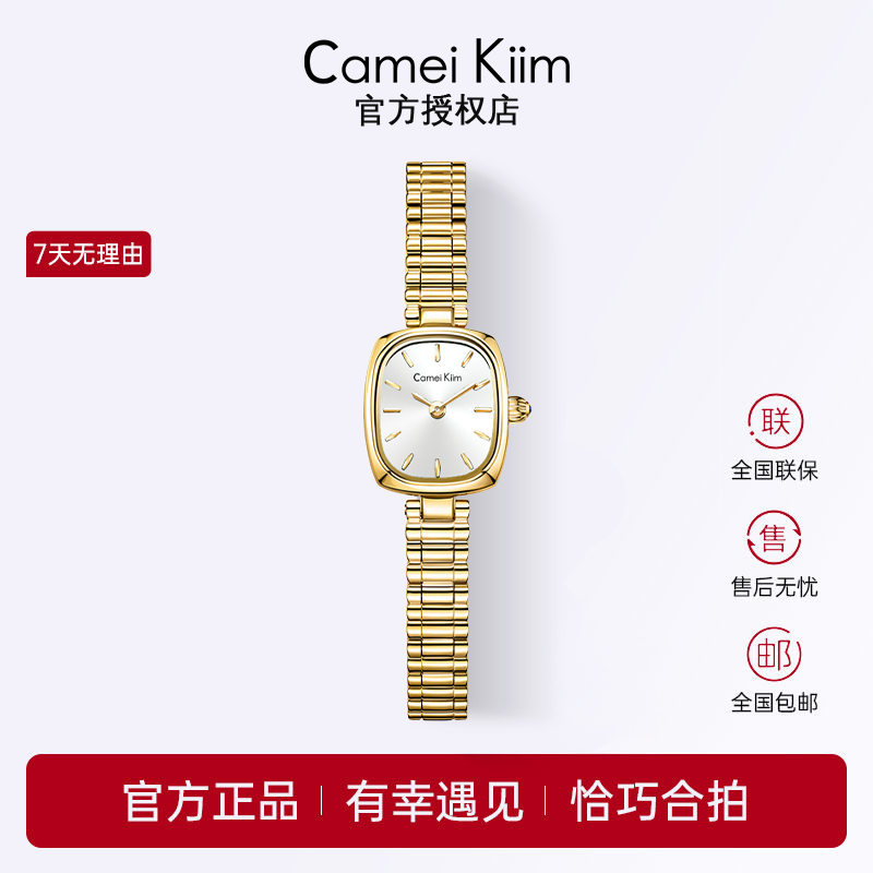 复古风小金表女士时尚百搭气质防水石英表手表2025新款礼物