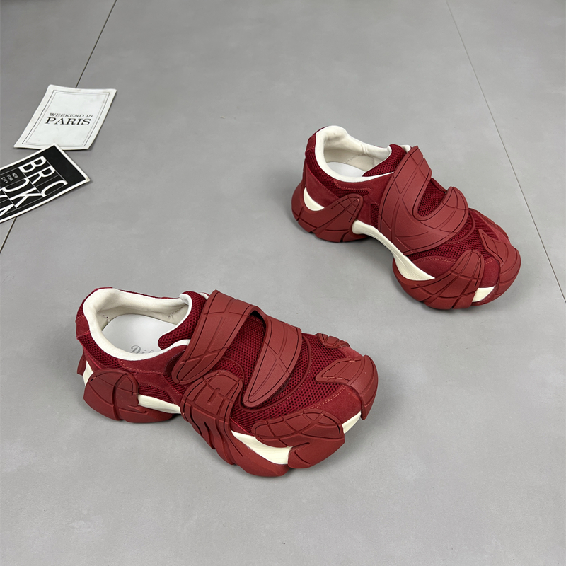 欧货爆款魔术贴八爪鱼老爹鞋女2025早秋洋气透气时尚百搭休闲鞋潮