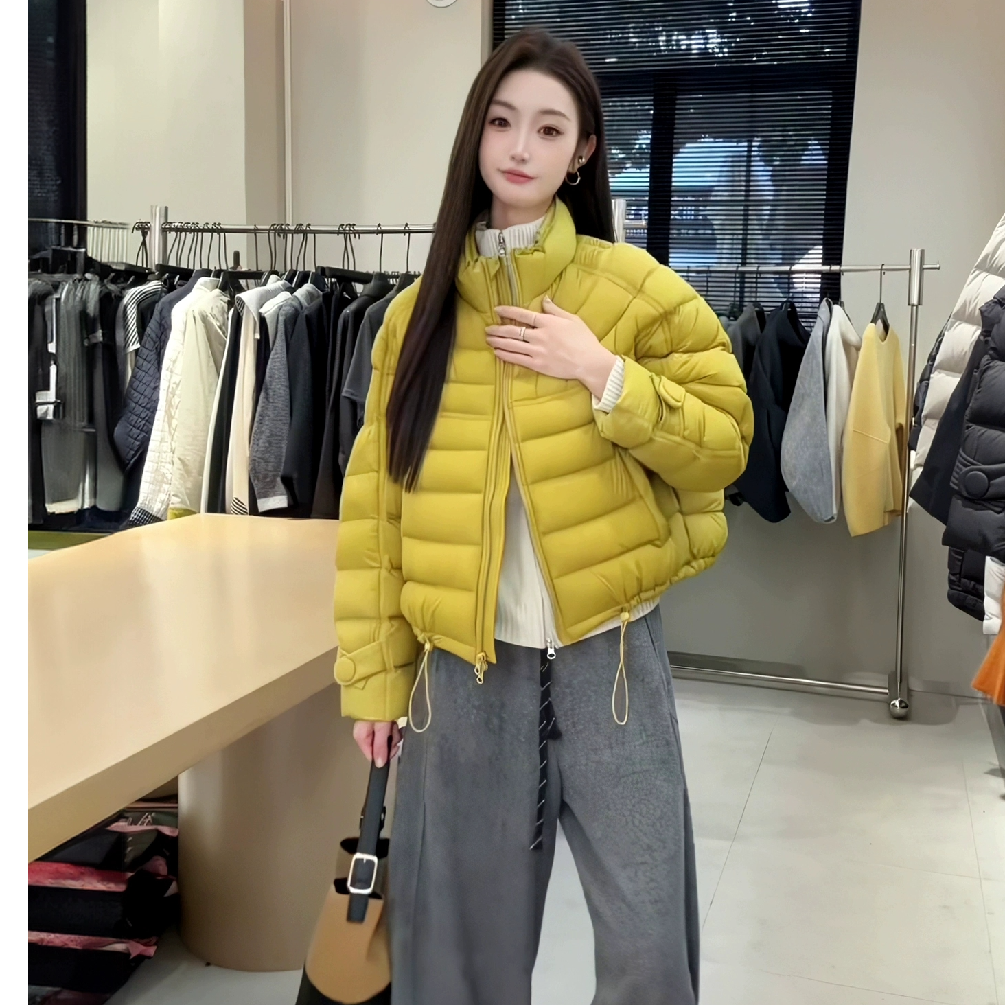 泡芙排骨棉服女款2025新款冬季短款超好看今年流行爆款宽松外套女