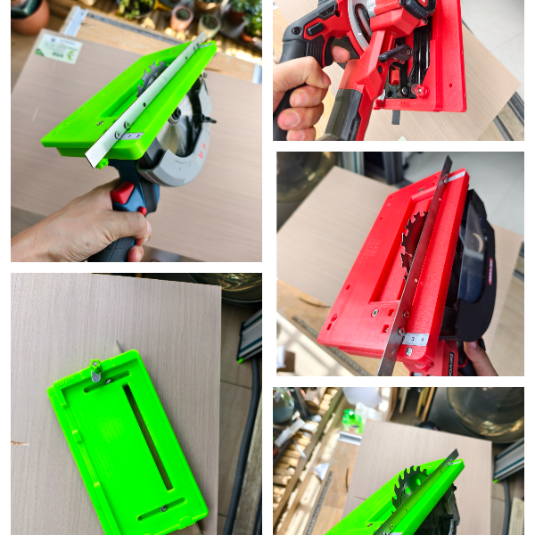 3D打印各品牌电圆锯云石机石膏板做圆弧开槽神器