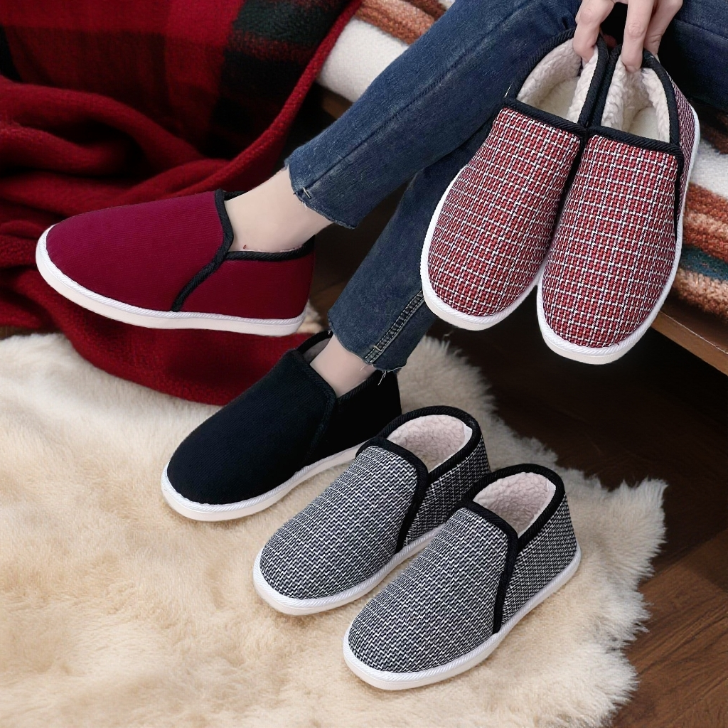 2025新款爆款（时尚棉鞋）加厚保暖舒适软底休闲防滑防臭居家布鞋