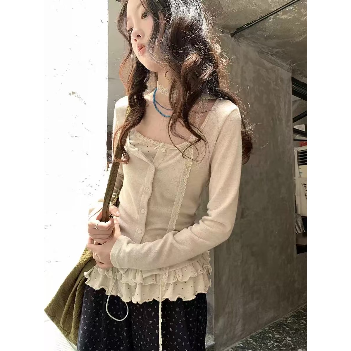 纯欲风慵懒风时尚套装幂式穿搭辣妹风气质新款时尚洋气百搭女装