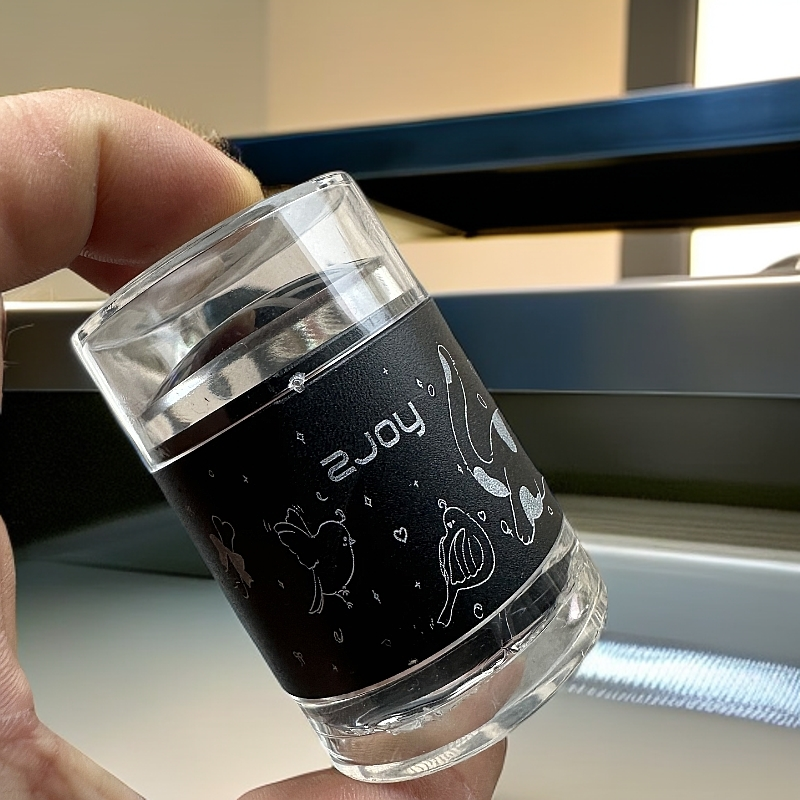 ZJOY双层白色美甲金色印花板转印章印花钢板DIY转印硅胶迷你工具