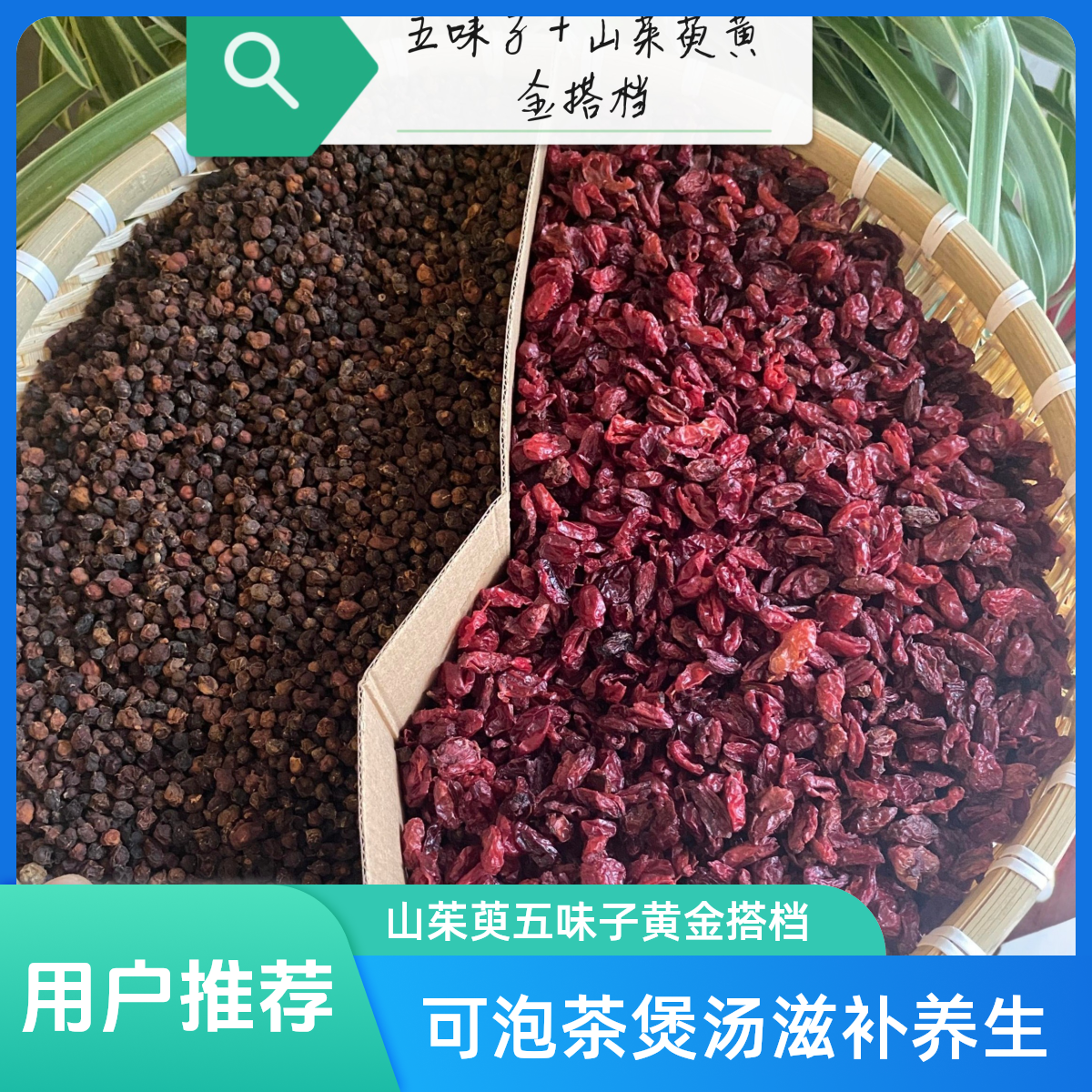 【山茱萸+五味子】黄金搭档小金方可泡茶煲汤滋补养生原料