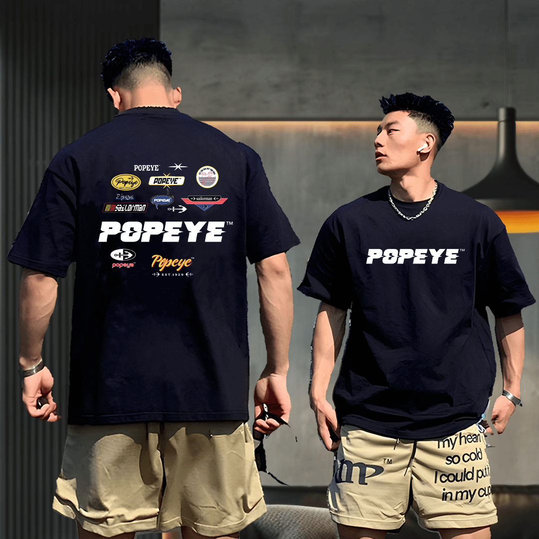 特大码300斤美式潮流纯棉男t恤短袖夏季潮牌圆领印花半袖宽松上衣