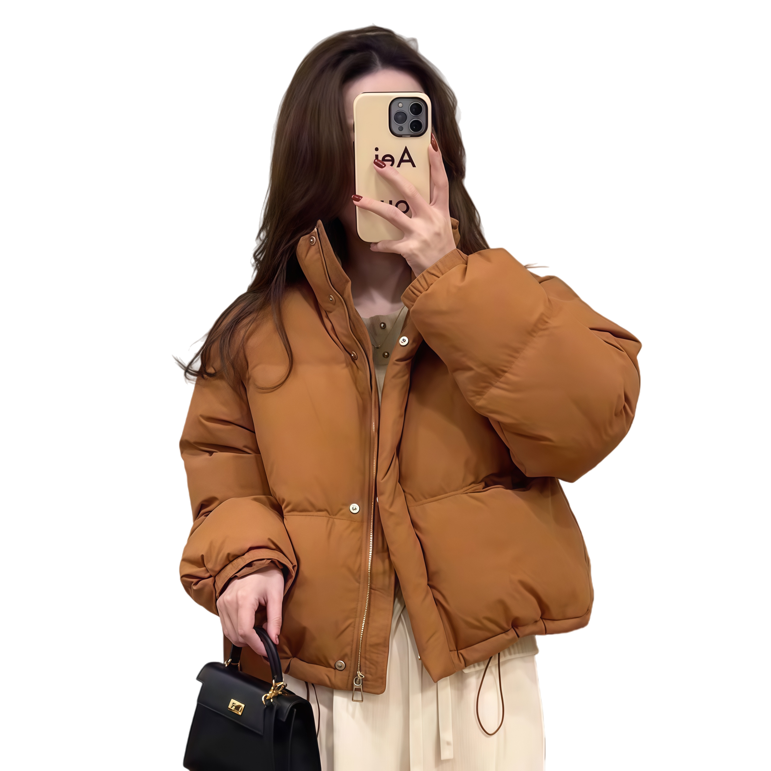 2025冬季新款时尚加厚保暖短款棉衣棉服女士宽松休闲百搭洋气上衣