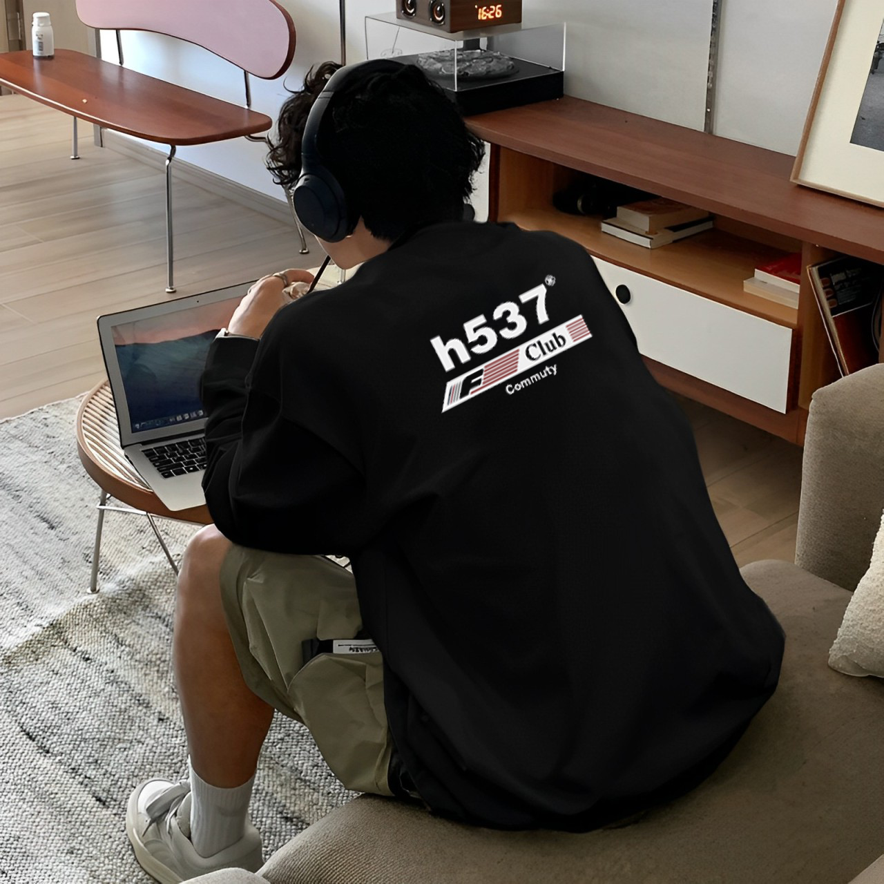 【秋季上新】美式重磅纯棉长袖T恤字母印花简约运动休闲秋季宽松ins