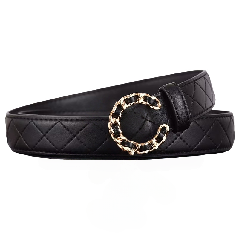 【穿搭必备】C扣潮流小香风腰带女士百搭简约牛仔裤腰带2025皮带