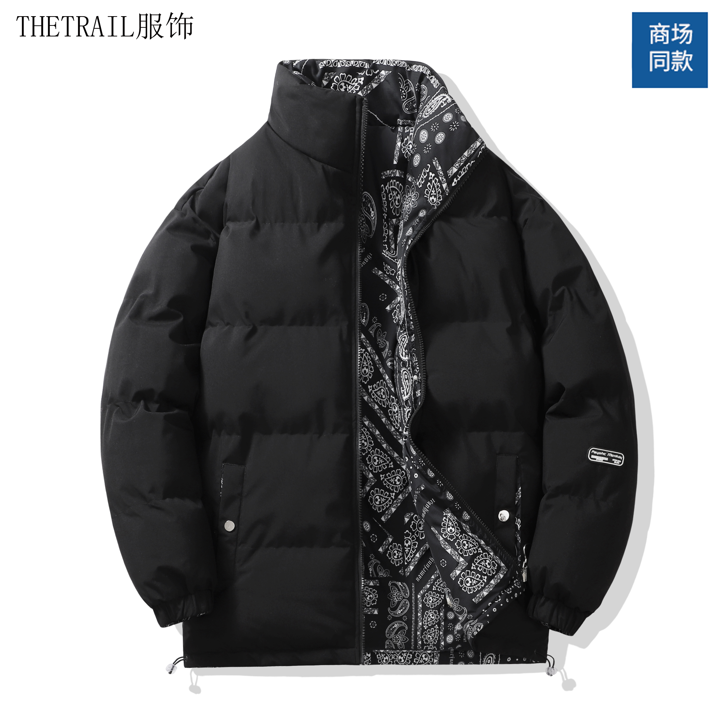 双面穿爆款秋冬季男女士棉衣休闲棉服男加厚服棉袄面包服立领外套