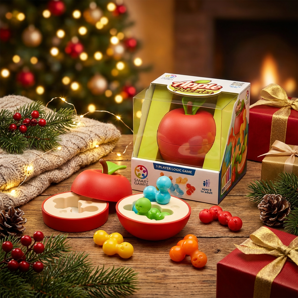 【圣诞礼物】SmartGames苹果保卫战比利时益智 8岁+ 磁力立体拼图