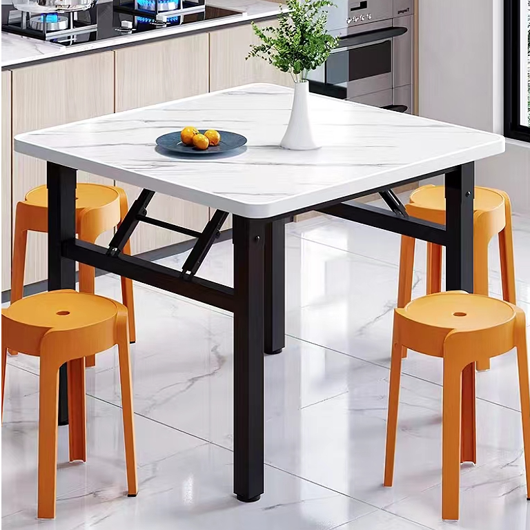 折叠四方桌两用便携式小型简易餐桌家用餐厅吃饭桌子正方形出租房