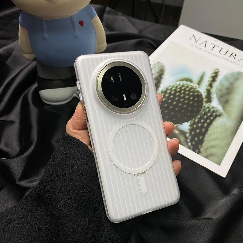 适用华为Mate80Pro手机壳新款Mate80磁吸瓦楞70Pro超薄防摔光栅壳
