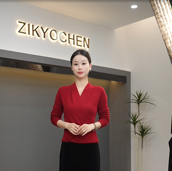 ZIKYOCHEN新款女士春夏气质修身百搭v领时尚打底衫长袖显瘦款