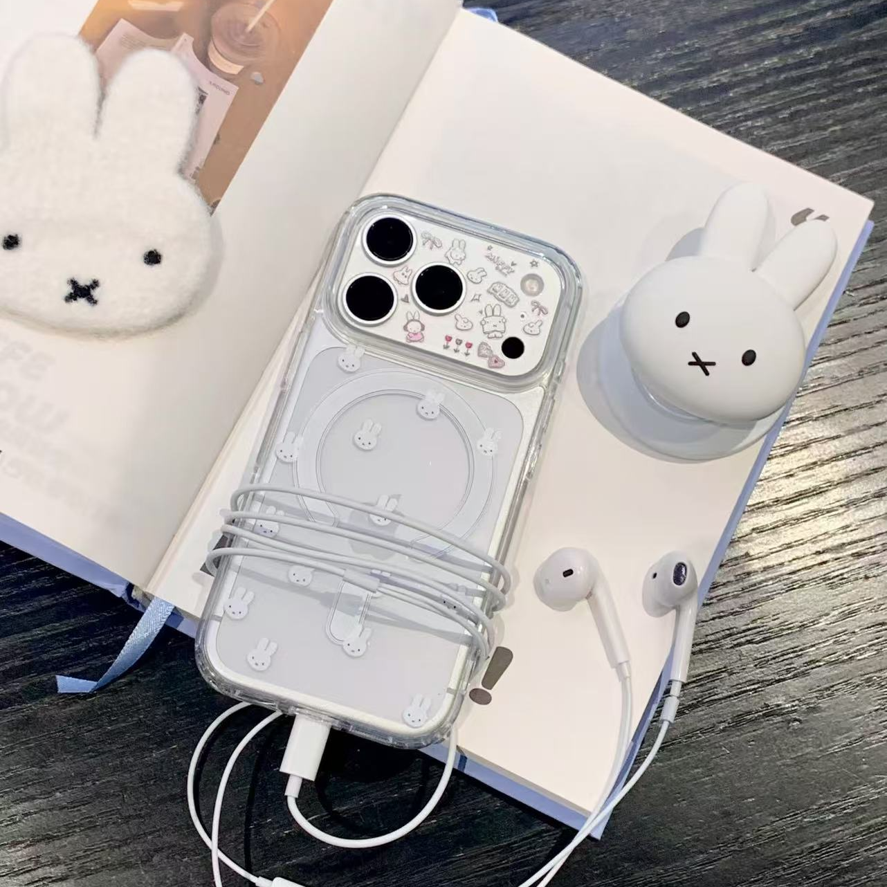 米菲头适用苹果17手机壳13/14Pro卡通iPhone16/INS风17P网红