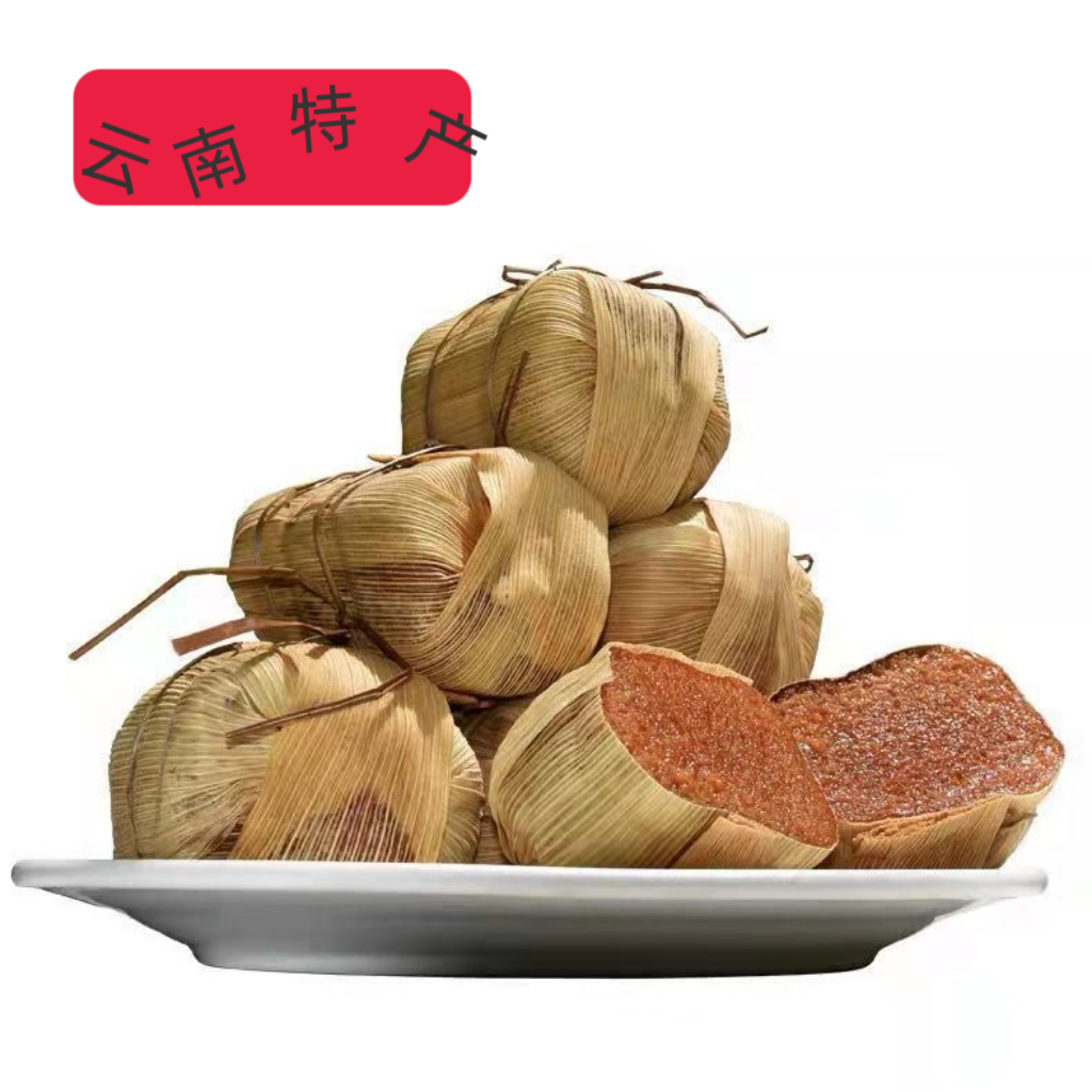 云南昭通镇雄特产特色小吃糕点黄粑粑粑正宗包谷叶小黄粑
