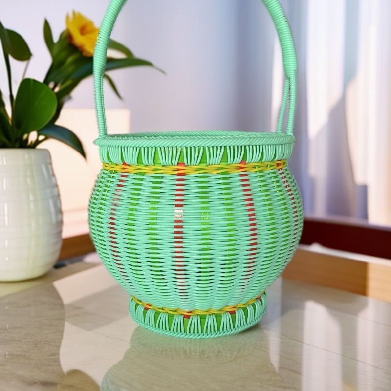 纯手工编织灯笼蓝结实耐用健康环保，