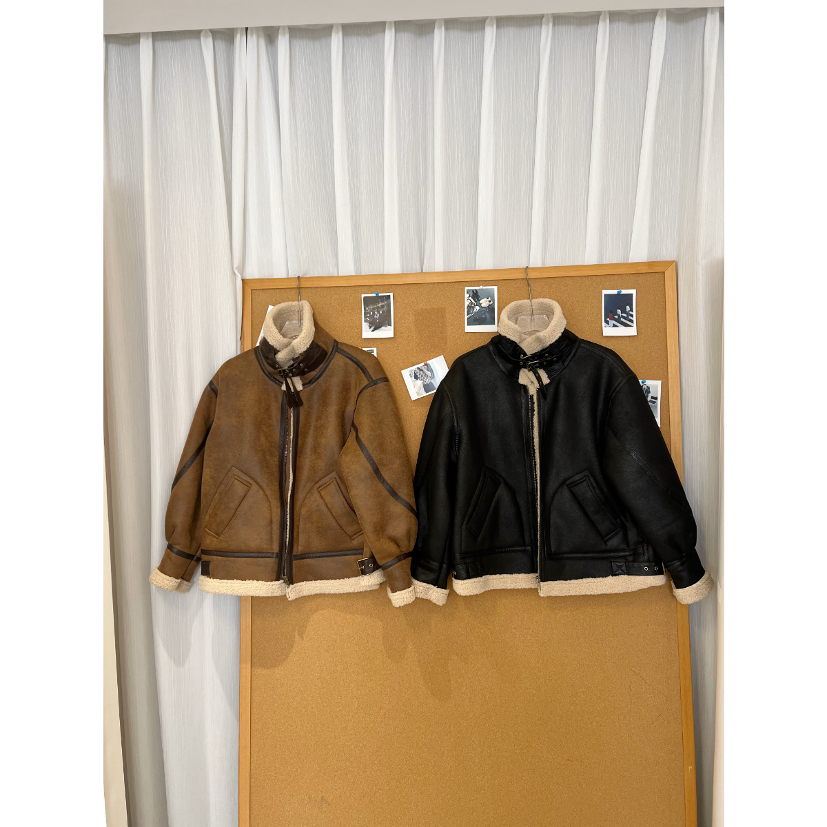 JH韩版男宽松加厚保暖麂皮绒外套