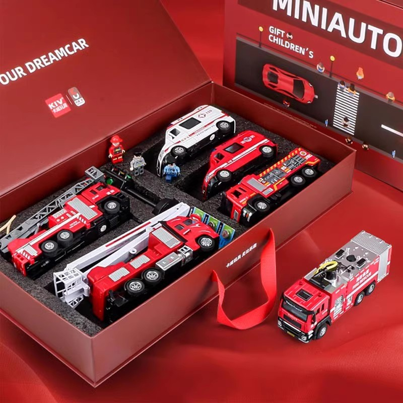 新款大号合金消防车玩具车男孩救护车警车3-6岁儿童玩具汽车模型