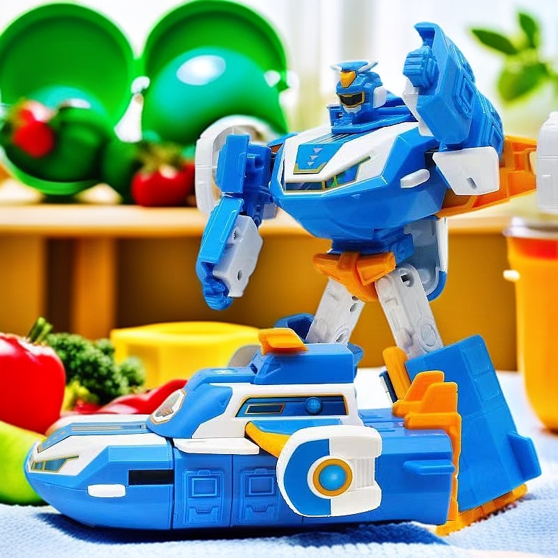 超级飞侠变形机器人基地儿童礼物超级机器人11步变形玩具关节可动