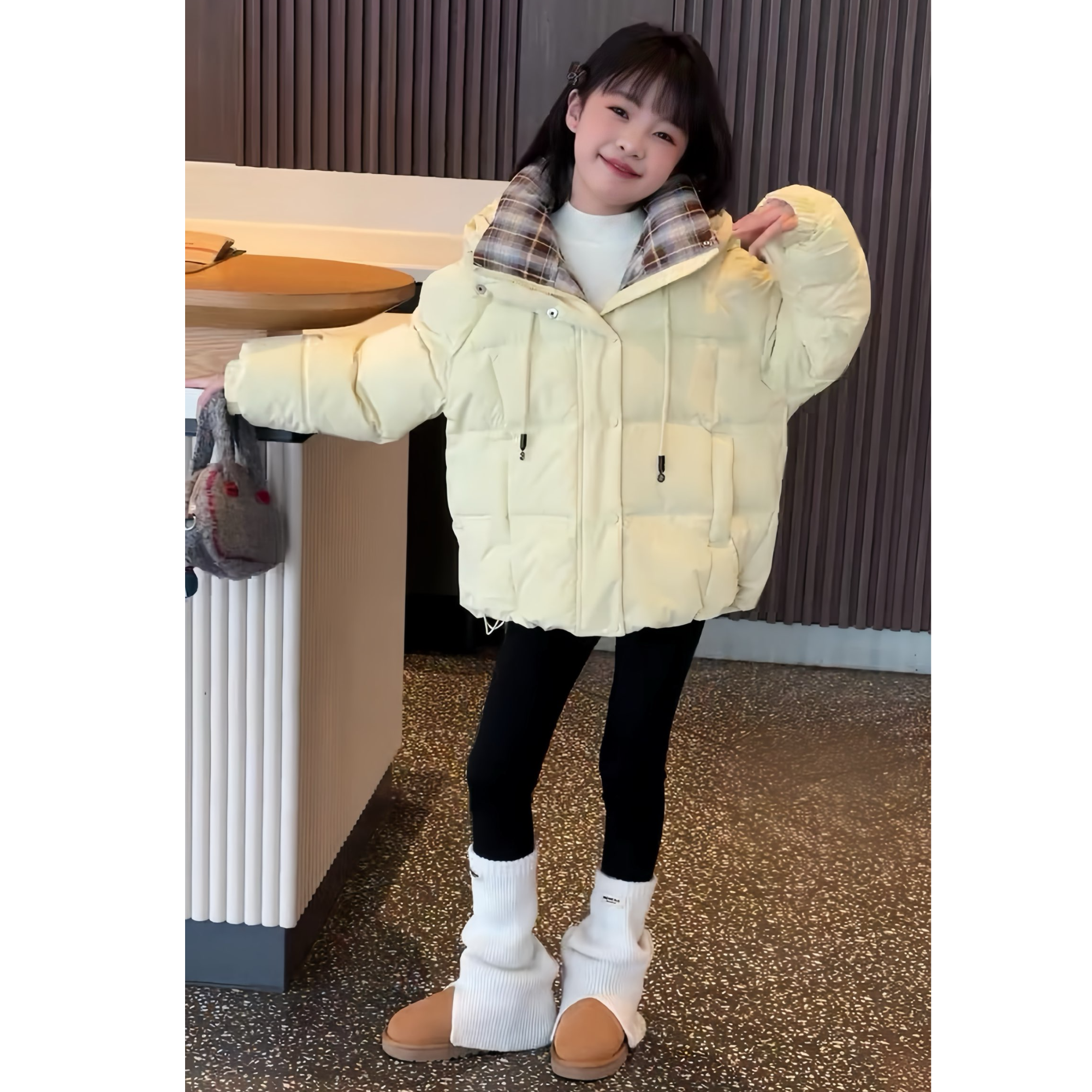 女童羽绒服冬季2025新款洋气儿童加厚白鸭绒冬装潮酷女孩保暖外套