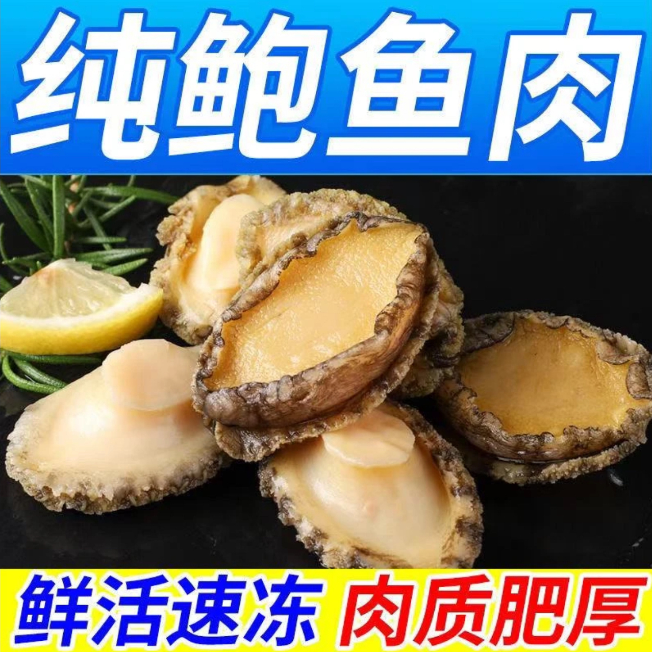 【冷链包邮】去壳去内脏鲍鱼肉大号5-6厘米买20只＋20只到手40只生鲜