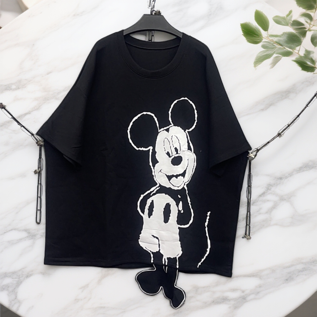 160-220斤 胸围140衣长75 空气液态棉米奇大T恤