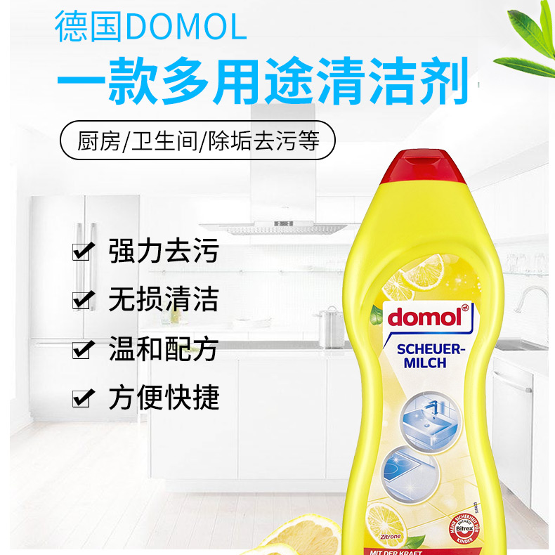 德国domol去污剂厨房油污清洁剂餐具清洗剂浴室水池不锈钢去污乳