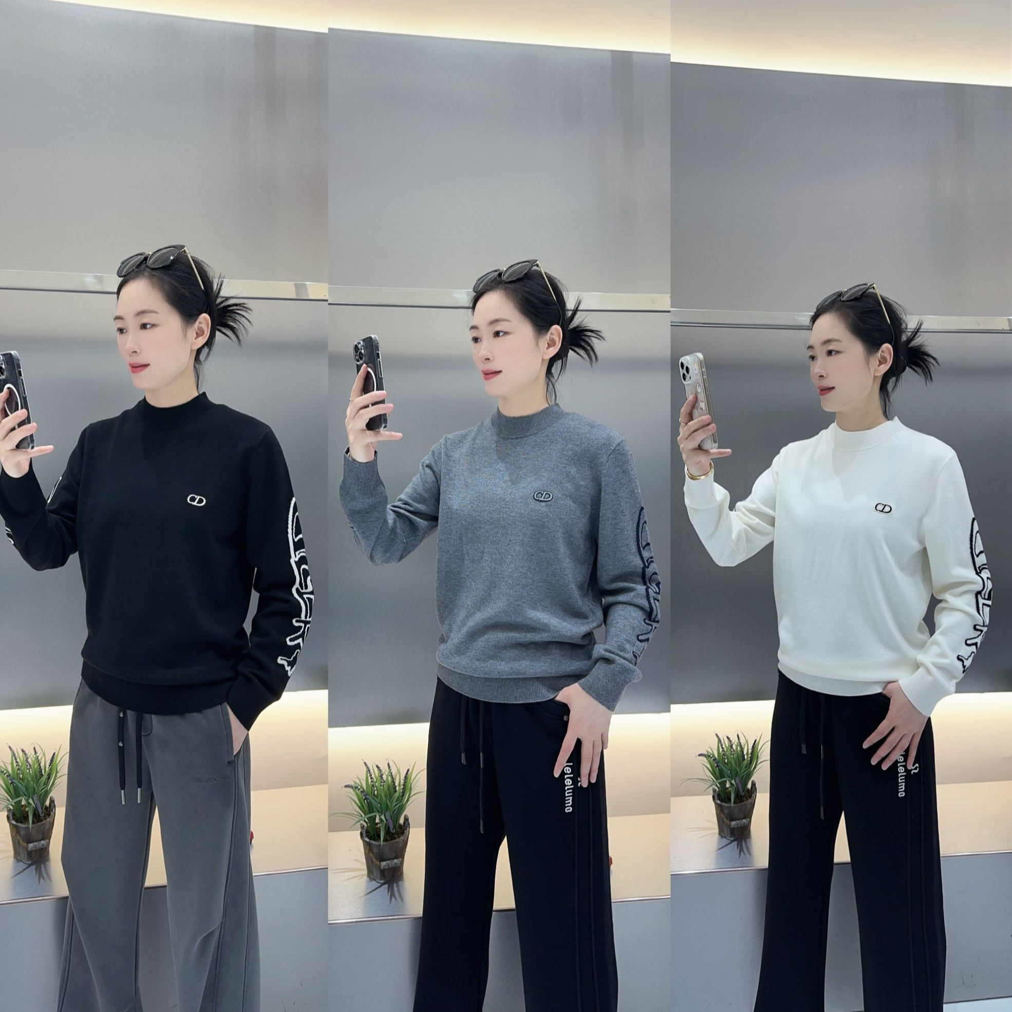 [周晓君】2025秋冬欧货男士轻奢时尚修身百搭打底针织羊毛衫