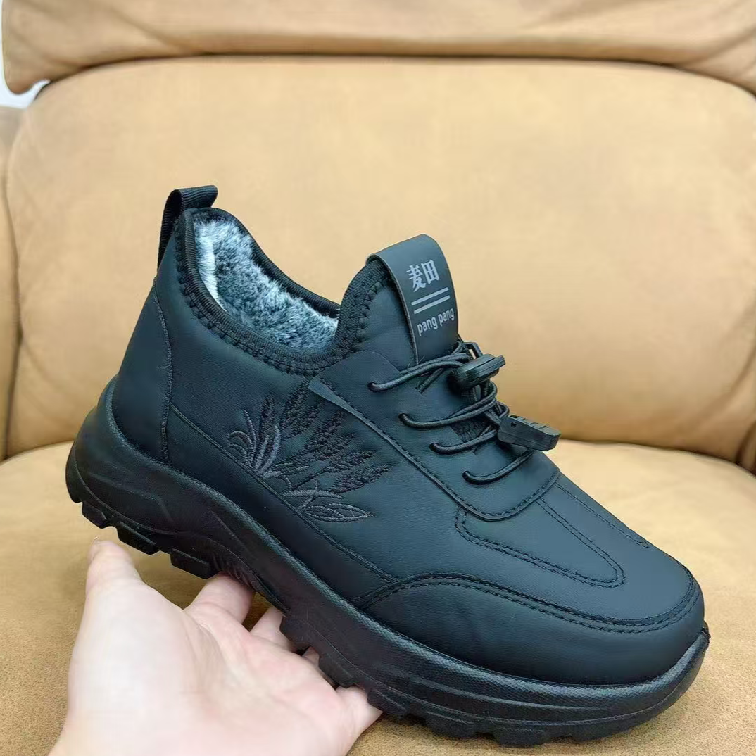 刘胖胖与麦田乡音联名款#818#加棉爸爸妈妈鞋休闲百搭防滑运动鞋