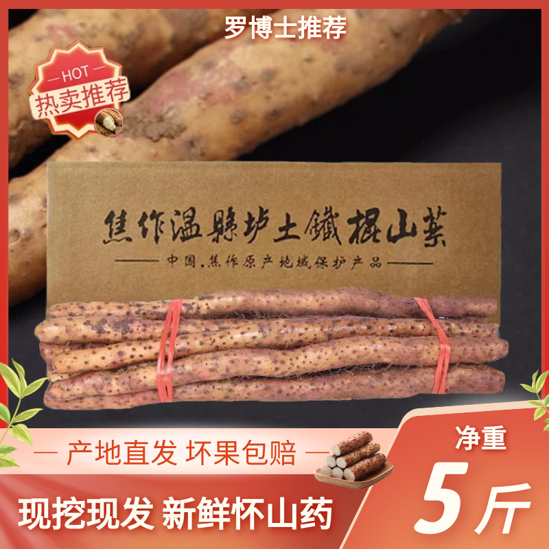 怀辅堂河南焦作温县铁棍山药怀山药营养山药软糯香甜新鲜3斤5斤