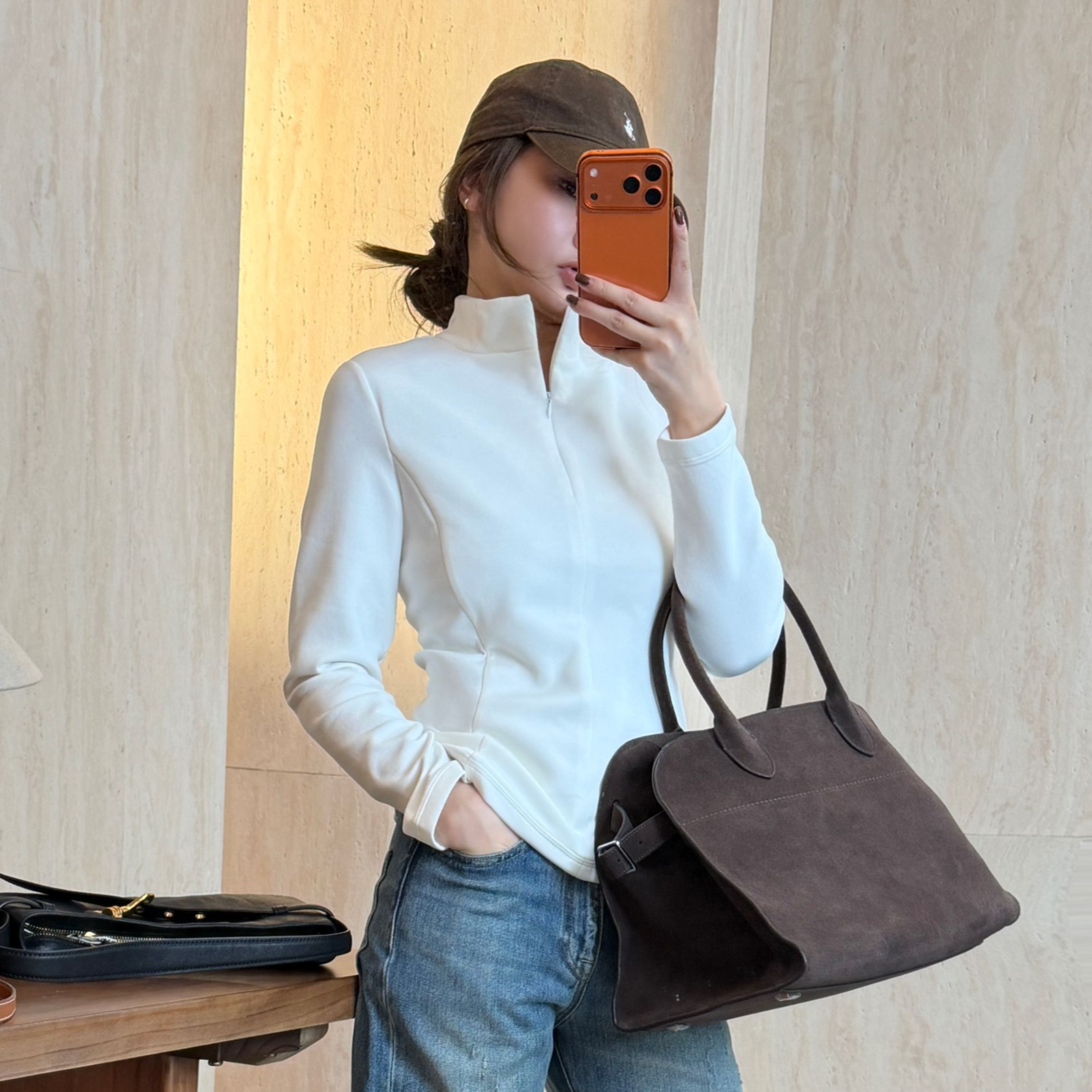 【CHUMINGMING】《绒氧》半拉链女款鹅绒T恤DS2501