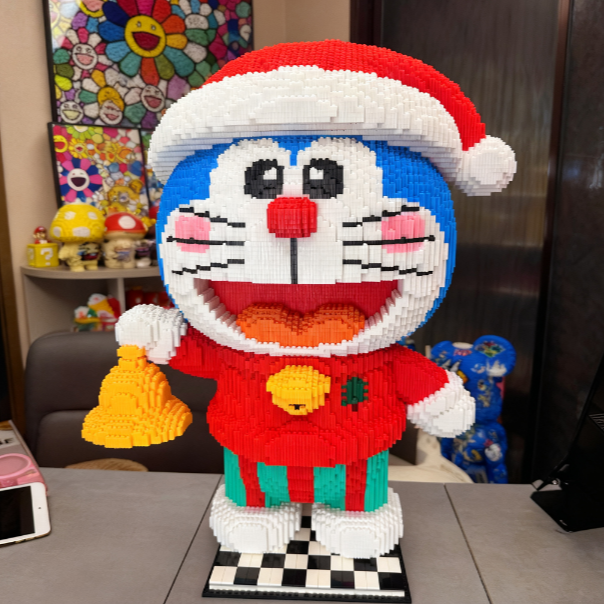 【电子图纸，无纸质】圣诞哆啦益智串联拼装积木大号颗粒积木玩具