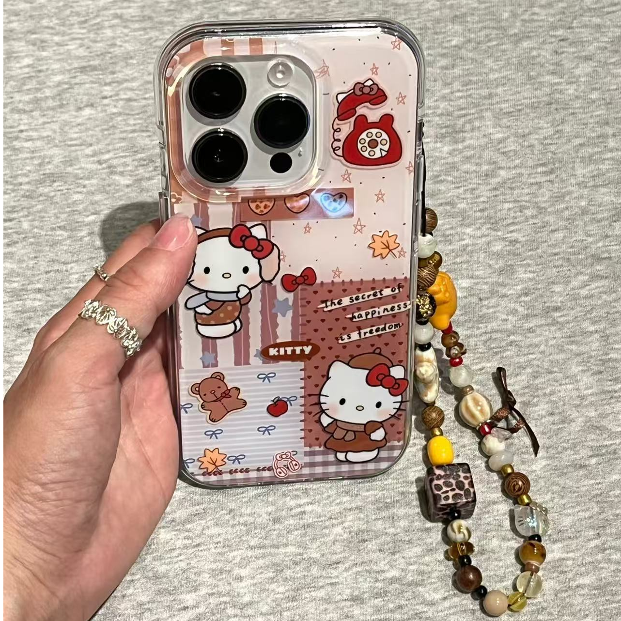 围巾KT适用苹果iphone17/16软壳OPPO荣耀华为小米vivo手机