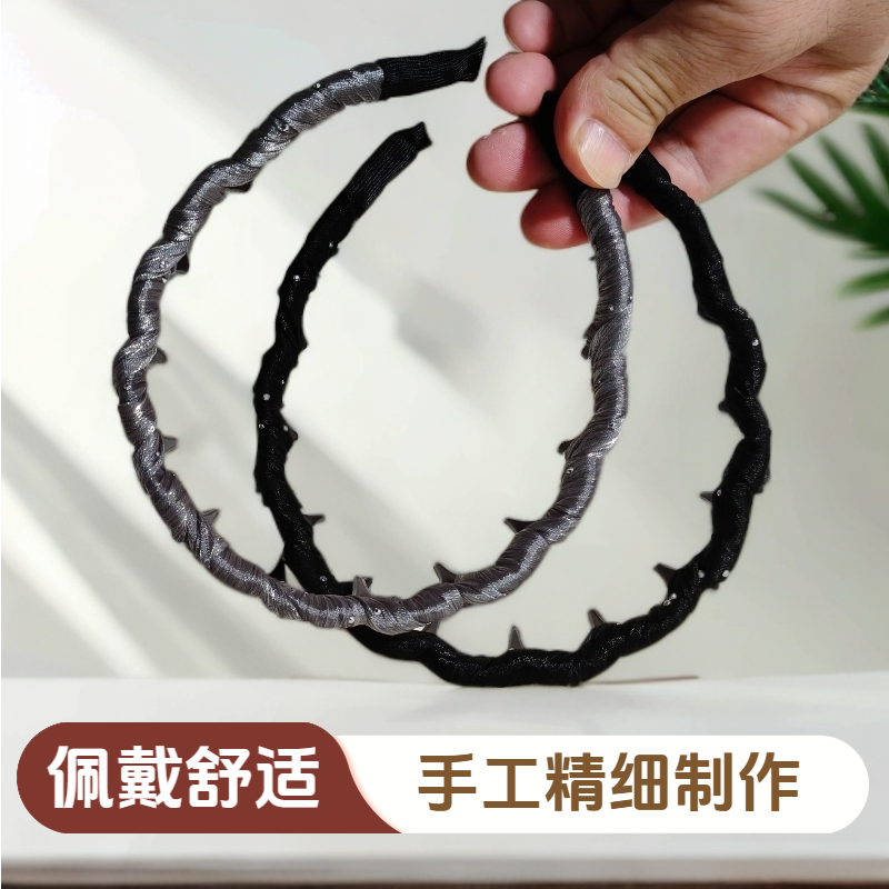 网红韩版成人简约发箍小香风简约发箍气质女原创设计手工编织发箍