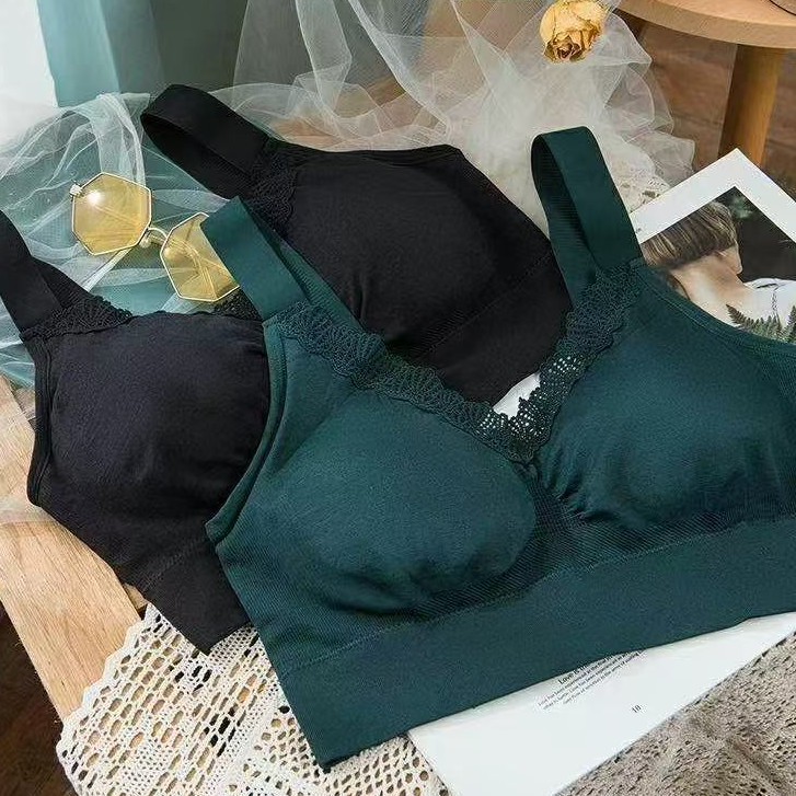 2025新款纯色色夏季胖mm大码女装聚拢可拆卸海绵弹力加大美背006