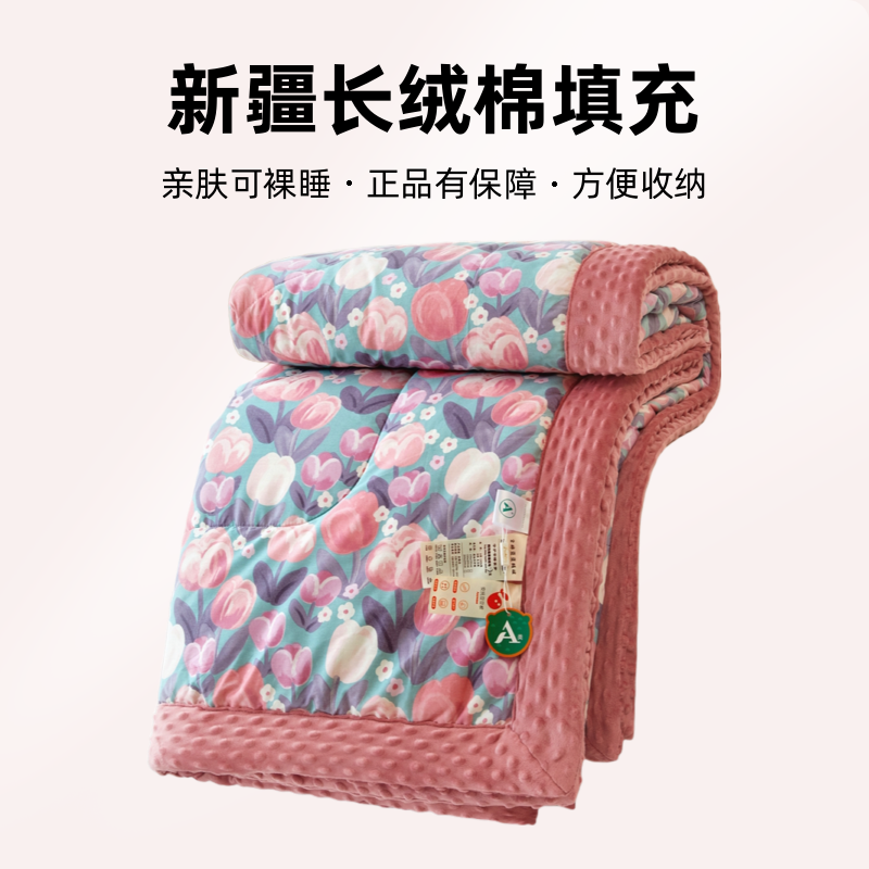 豆豆被 A版纯棉B版豆豆绒亲肤可裸睡可机洗夏凉被加厚冬被春秋被