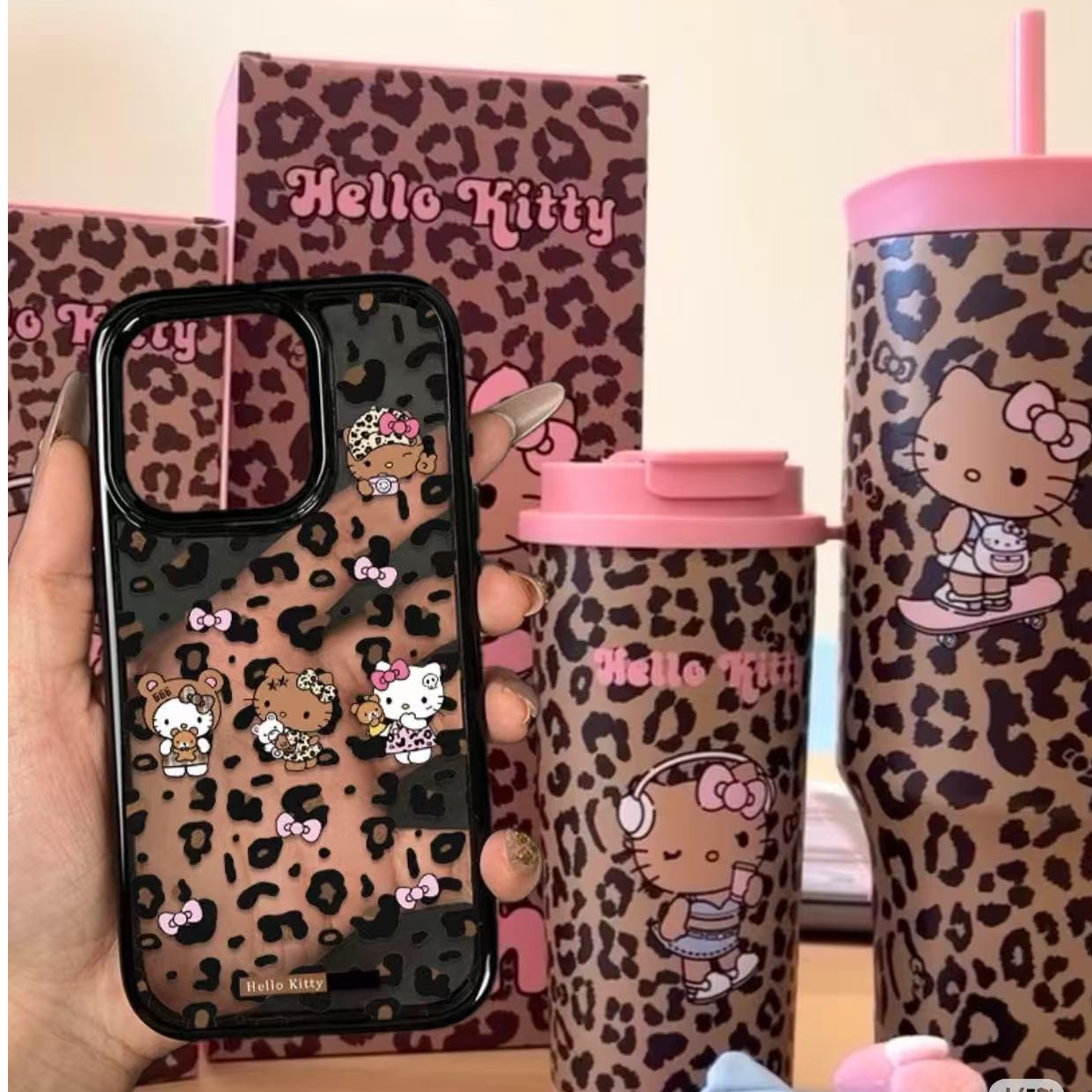 七壳子豹纹KT适用苹果15Pro手机壳13硅胶XSMax/xr/12女16/14p