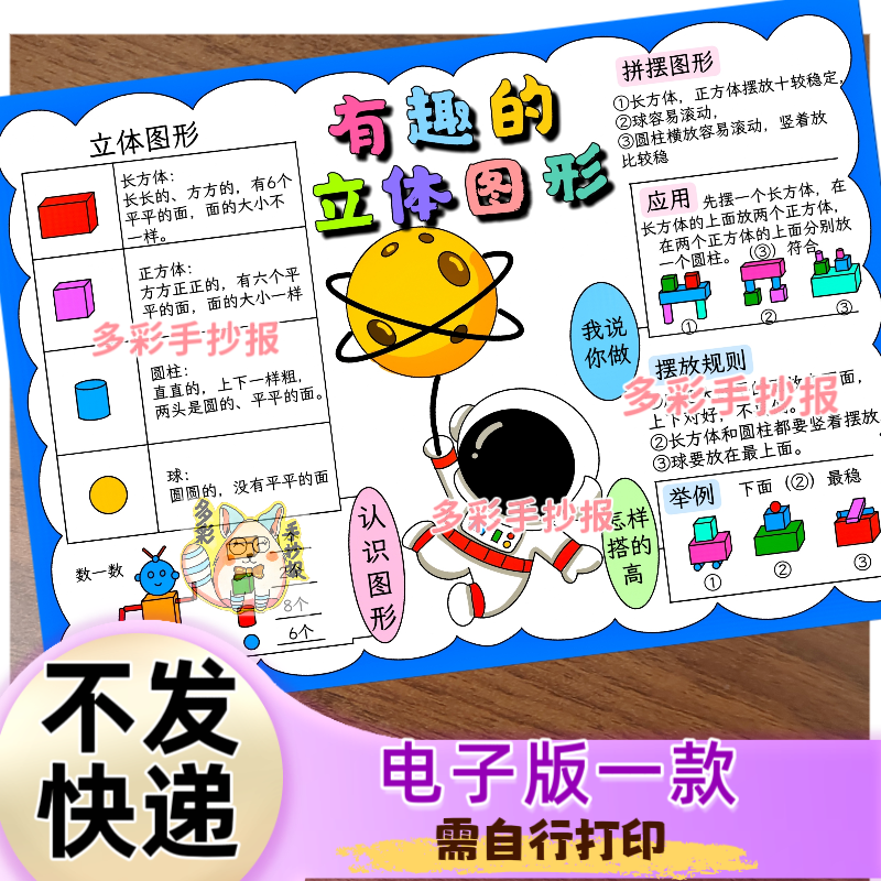 【BS1一115北师大数学电子版】一上第五单元有趣的立体图形思维导图