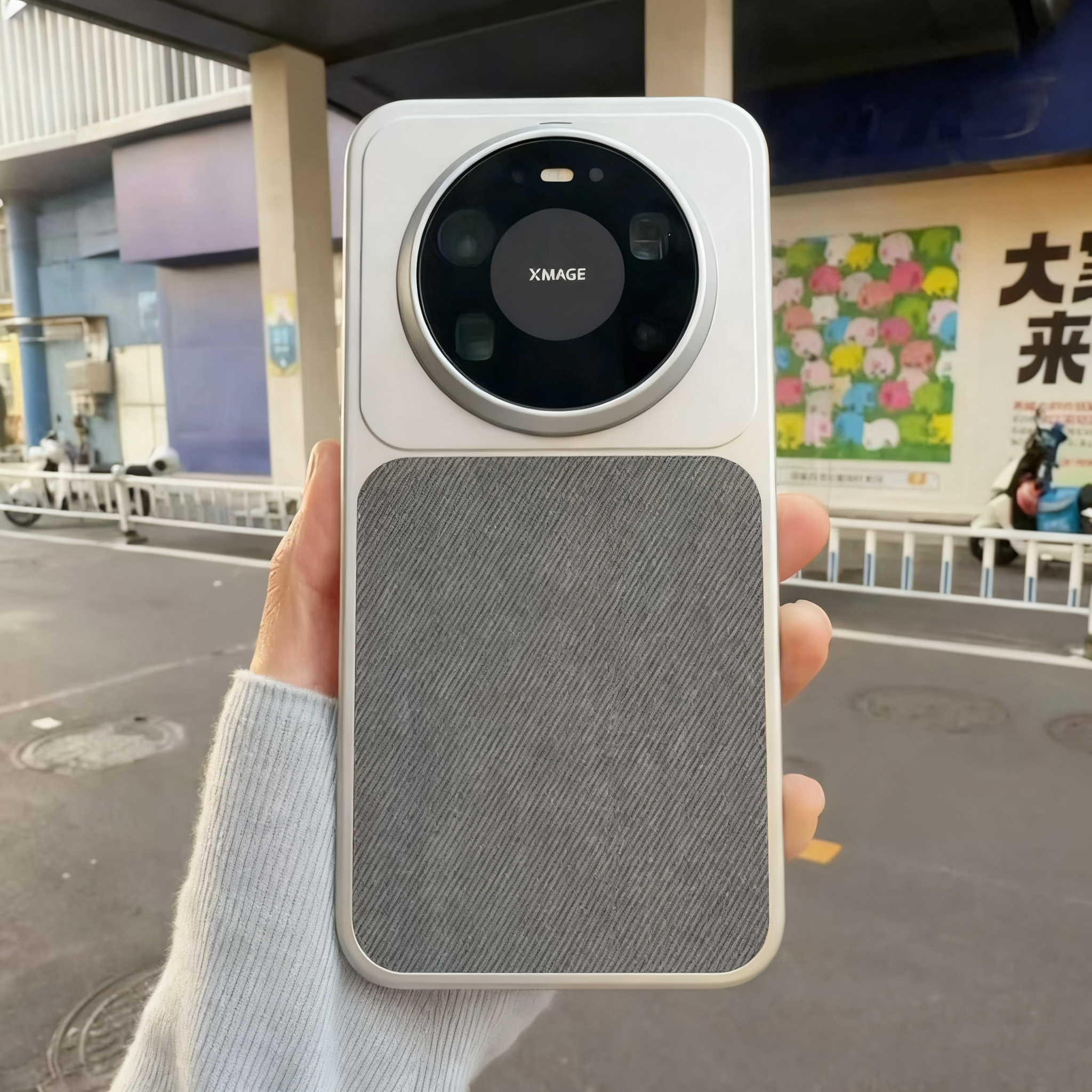 轻奢复古适用华为mate80promax手机壳磁吸亚麻布料mate70pro防摔