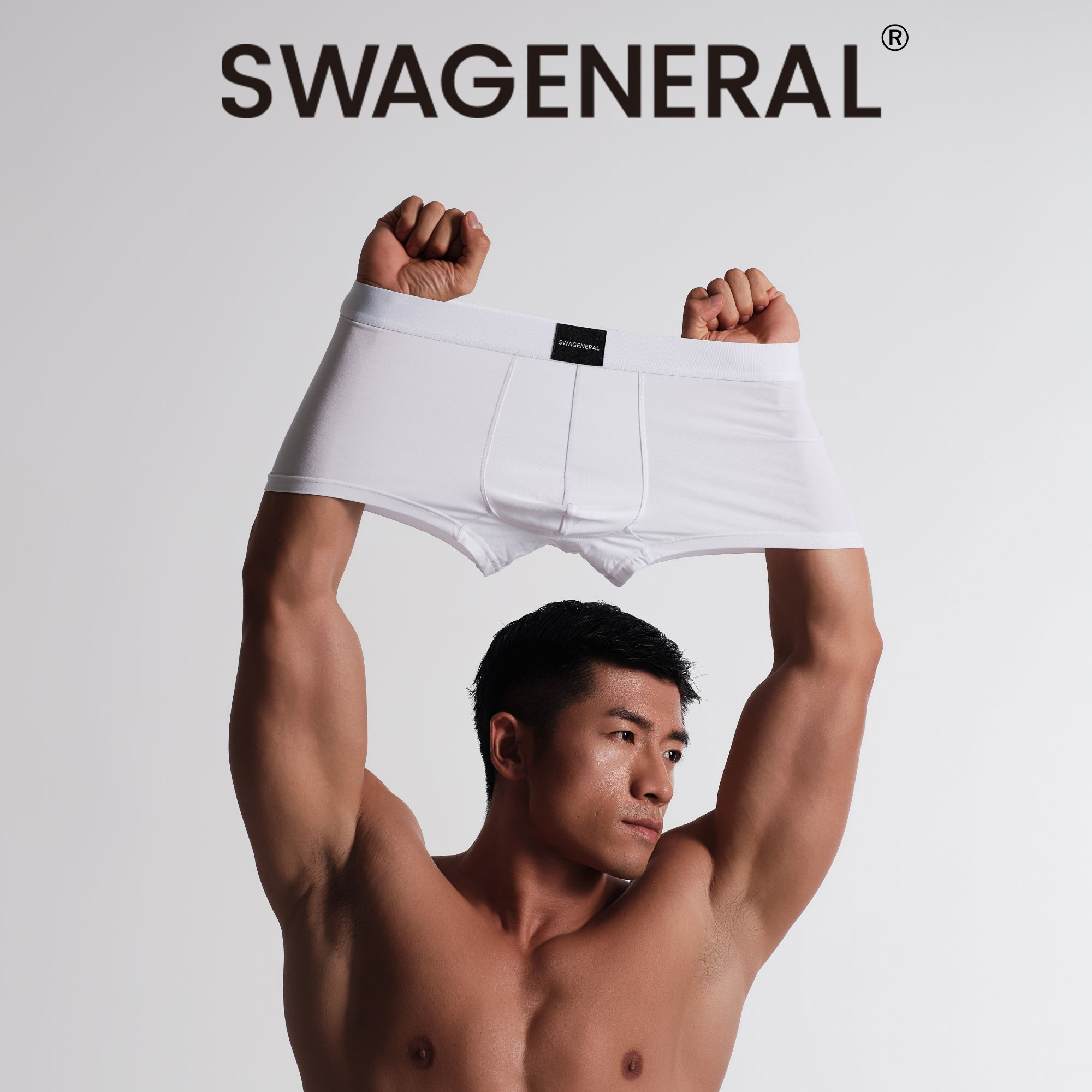SWAGENERAL3条装骑士系列男士莫代尔平角内裤运动弹力舒适无痕