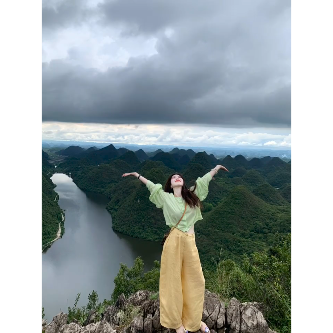 MARIE.COCO一整套松弛感防晒长袖上衣女搭配休闲随性山本裤两件套